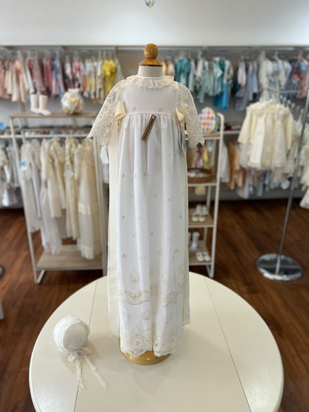 CHRISTENING DELICATE LACE FALDELLIN – Lilileyba - Main Image