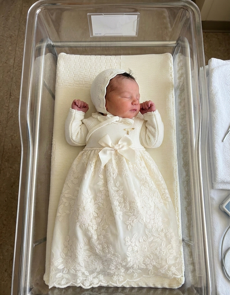 BABY IVORY LACE FALDON