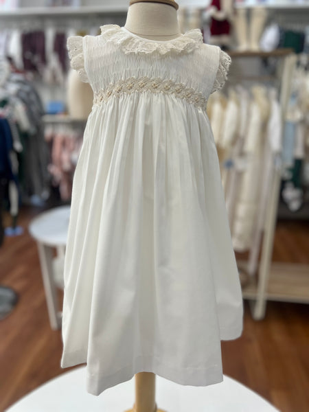 CLASSIC SMOCK KNIT DRESS WITH HOOD 6M CLASSIC SMOCK KNIT DRESS WITH HOOD 6M