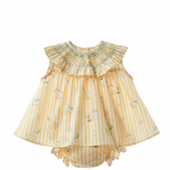 GIRLS YELLOW HAPPY DUCKLING DRESS 2P LUCCA