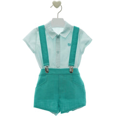 BOYS  SHORT PANTS WITH SUSPENDER CLASSIC SET TAURO