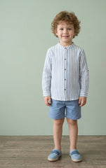 BOYS STRIPED SHIRT WITH SHORT 2P NAGARE