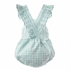BABY GIRLS GINGHAM RUFFLE ROMPER MODENA