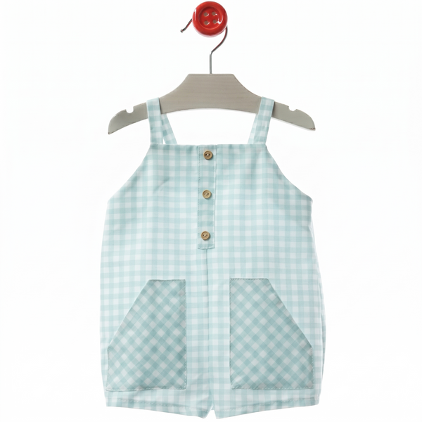BABY BOYS GINGHAM ROMPER MODENA