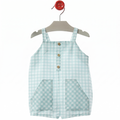 BABY BOYS GINGHAM ROMPER MODENA