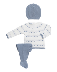 NEWBORN LINES KNIT DOTS 3P SET