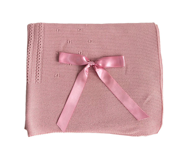 BRAIDS AND BOW SQUARE BLANKET