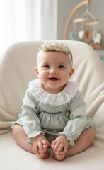 GIRL POLKA DOTS SHORT DRESS WITH BLOOMER SET BATISTA