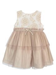 GIRL FLORAL DETAILS TULLE DRESS ZODIACO