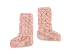 BOTAS DE PUNTO TRENZADO