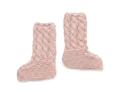 BOTAS DE PUNTO TRENZADO