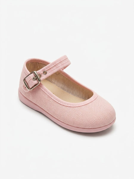 Mercedita linen buckle pink