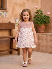 GIRLS KOALA AND KNITTED DRESS