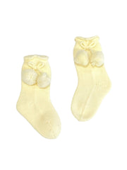 BABY SOCKS WITH POMPOMS