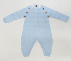 NEWBORN STRIPES WITH BUTTONS ROMPER