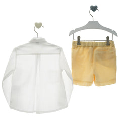 BOYS SHIRT WITH POCKETS AND SHORT SET ZODIACO