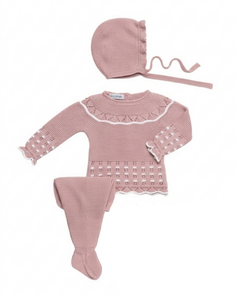 NEWBORN OPENWORK FLOWERS 3P SET