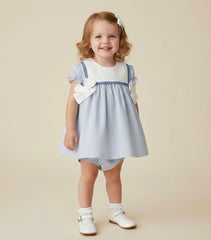 GIRL STRIPES AND BOWS SHORT DRESS SET FANTASIA