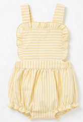 BABY YELLOW STRIPED ROMPER