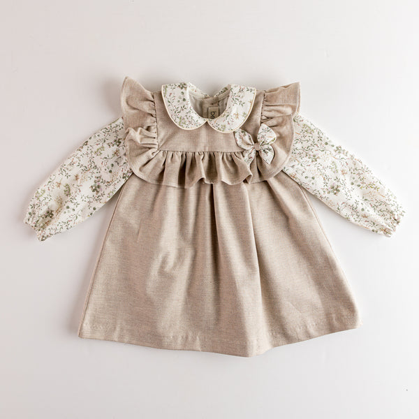 GIRL RUFFLE AND FLORAL DRESS
