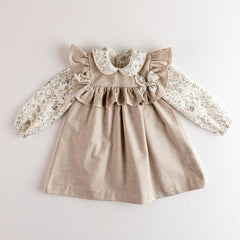 GIRL RUFFLE AND FLORAL DRESS