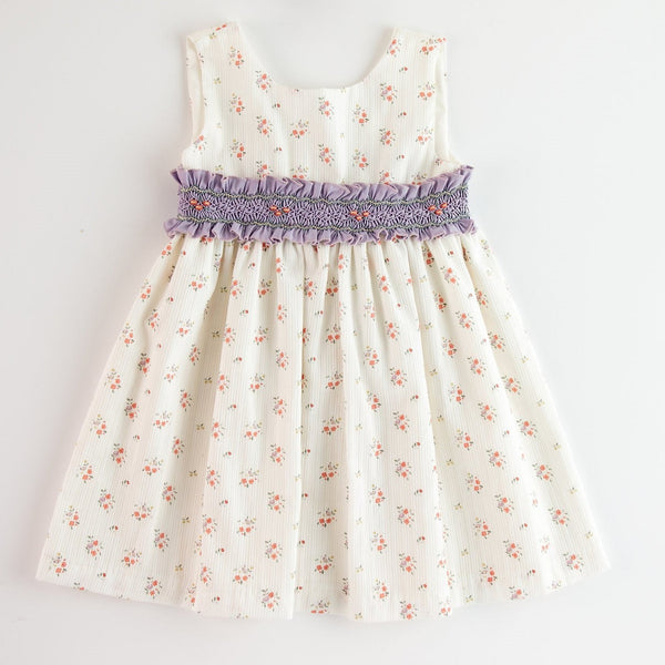 GIRLS FLORAL CLAVEL DRESS