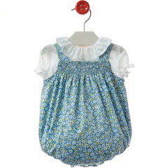 GIRLS FLORAL ROMPER AND BLOUSE 2P SET RAVENA