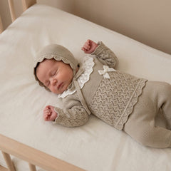 NEWBORN RHOMBUS LACE COLLAR NEWBORN 3P SET