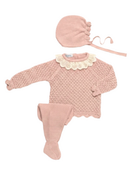 NEWBORN DELICATE OPENWORK LACE COLLAR 3P SET