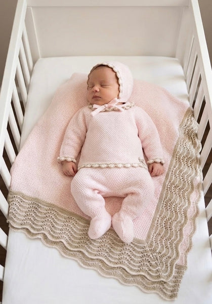 NEWBORN COMBINED WITH BEIGE WAVES 3P SET