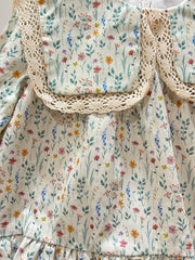 GIRL FLORAL PETER PAN COLLAR DRESS SUELTAS