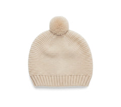 POMPON KNITTED BONNET