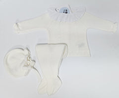 NEWBORN BODOQUES WITH PLUMETI COLLAR 3P SET