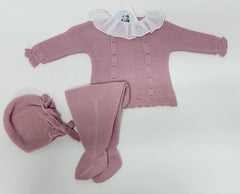 NEWBORN BODOQUES WITH PLUMETI COLLAR 3P SET