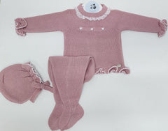 NEWBORN BODOQUES LACE COLLAR 3P SET