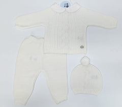 NEWBORN KNIT THROUSERS 3P SET