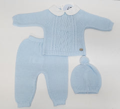 NEWBORN KNIT THROUSERS 3P SET