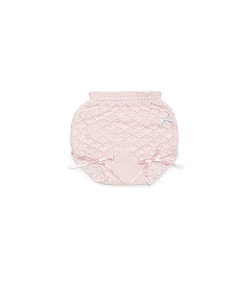 BABY RHOMBUS PINK DIAPER COVER