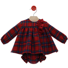 BABY TARTAN SHORT DRESS WITH BLOOMER 2P SET DEDAL