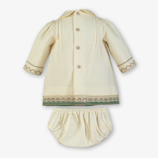 BABY WAFFLE FABRIC CLASSIC DRESS 3P SET