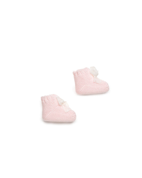 BABY LACE KNIT BOOTIES