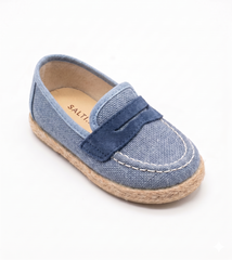 Boy linen Moccasin shoes
