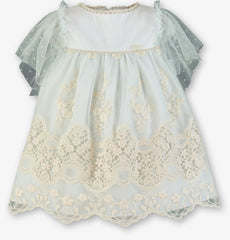 GIRLS TULLE AND LACE DRESS