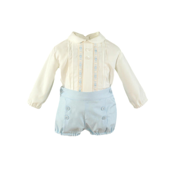 BABY BOYS CLASSIC LIGHT BLUE SHORT SET