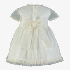 GIRL TULLE AND PUFF SLEEVE DRESS