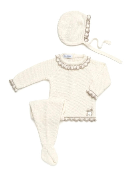 NEWBORN COMBINED WITH BEIGE WAVES 3P SET