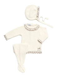 NEWBORN COMBINED WITH BEIGE WAVES 3P SET