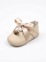 Baby Girls Soft shoes double fastened by ribbon
