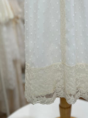 CHRISTENING BOW AND PLUMETI FALDELLIN WITH BONNET