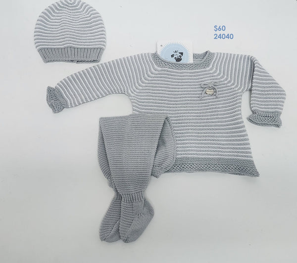 NEWBORN STRIPES CLASSIC 3P SET